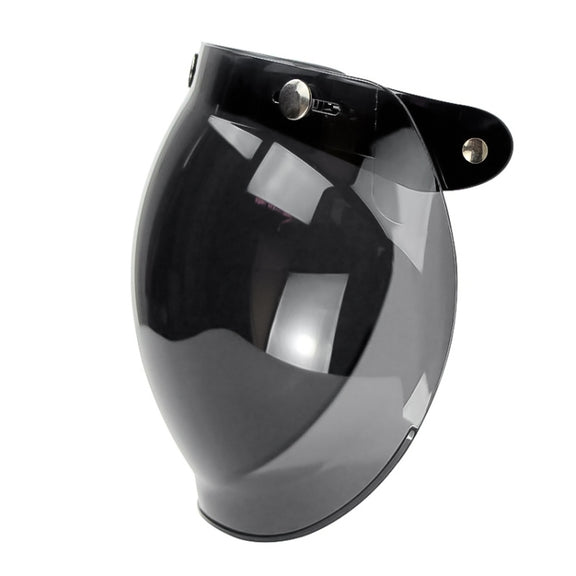 Soman Motorcycle Bubble Visor Open Face Helmet Visor Helmet Windshield Shield with Transparent Frame(Yellow)