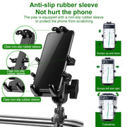Tilt Rearview Mirror Screw Hole Ball-Head Motorcycle Eight-jaw Aluminum Phone Navigation Bracket