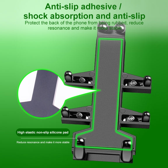 M10 Bolt Ball-Head Motorcycle Multi-function Eight-jaw Aluminum Phone Navigation Holder Bracket