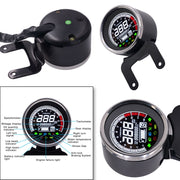 Universal Motorcycle Modified Multi-functional LED Digital Meter Indicator Light Tachometer Odometer Speedometer Oil Meter