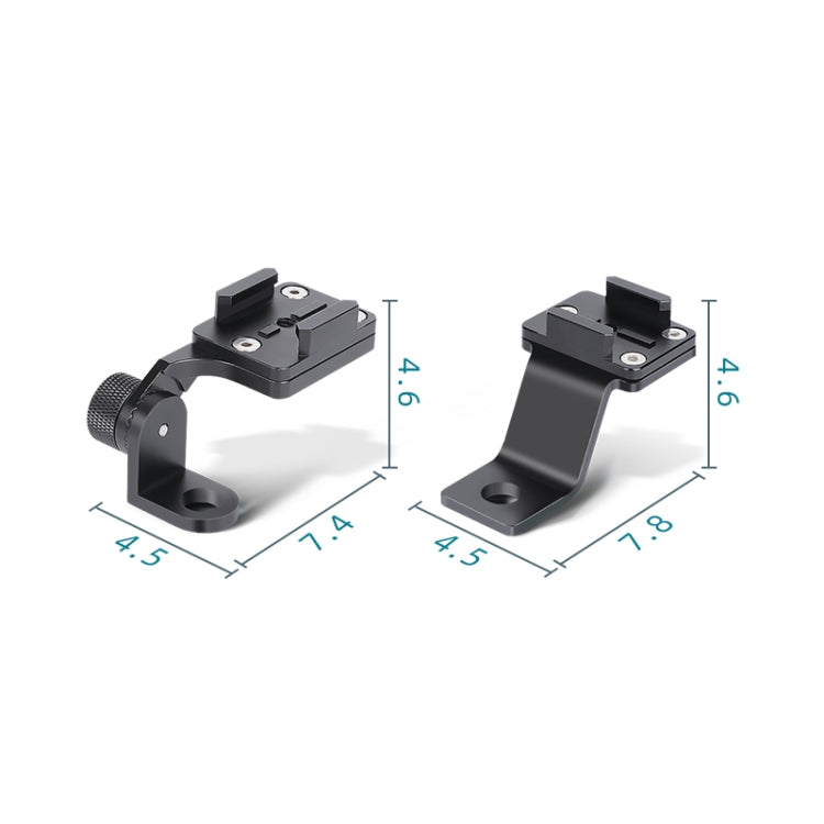 RUIGPRO Motorcycle Handlebar Alloy Phone Bracket for GoPro/ Insta360/DJI OSMO Sport Camera(Blue)