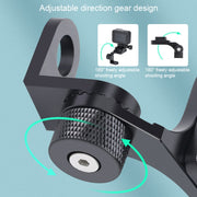 RUIGPRO Motorcycle Handlebar Alloy Phone Bracket for GoPro/ Insta360/DJI OSMO Sport Camera(Blue)
