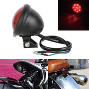 Speedpark 12V Motorcycle Modified Tail Light Brake Light for Harley(Silver+Black)