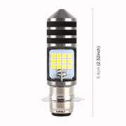 PX15D DC12V / 7.4W Motorcycle LED Headlight with 24LEDs SMD-3030 Lamp Beads (Yellow + White)