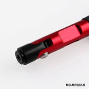 Modified Motorcycle Aluminium Alloy Rhombus Reflective Light Side Rearview Mirror (Red)