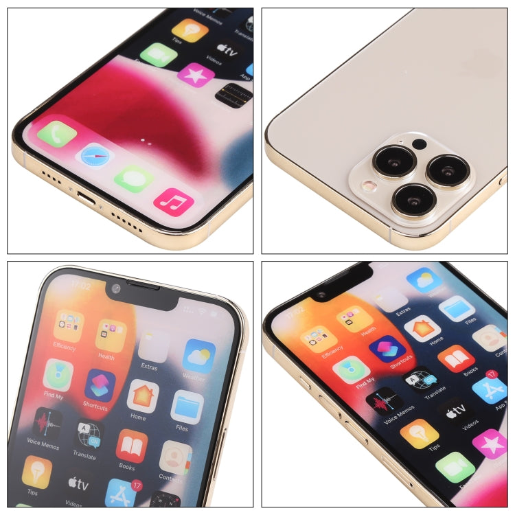 For iPhone 13 Pro Max Color Screen Non-Working Fake Dummy Display Model(Gold)