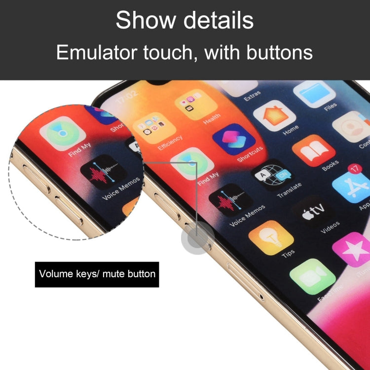 For iPhone 13 Pro Max Color Screen Non-Working Fake Dummy Display Model(Gold)