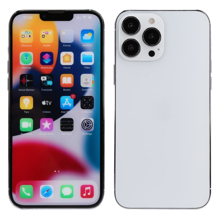 For iPhone 13 Pro Max Color Screen Non-Working Fake Dummy Display Model(Silver)