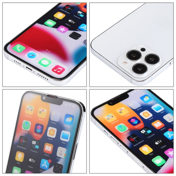 For iPhone 13 Pro Max Color Screen Non-Working Fake Dummy Display Model(Silver)