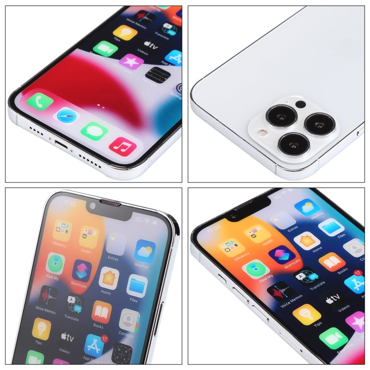 For iPhone 13 Pro Max Color Screen Non-Working Fake Dummy Display Model(Silver)