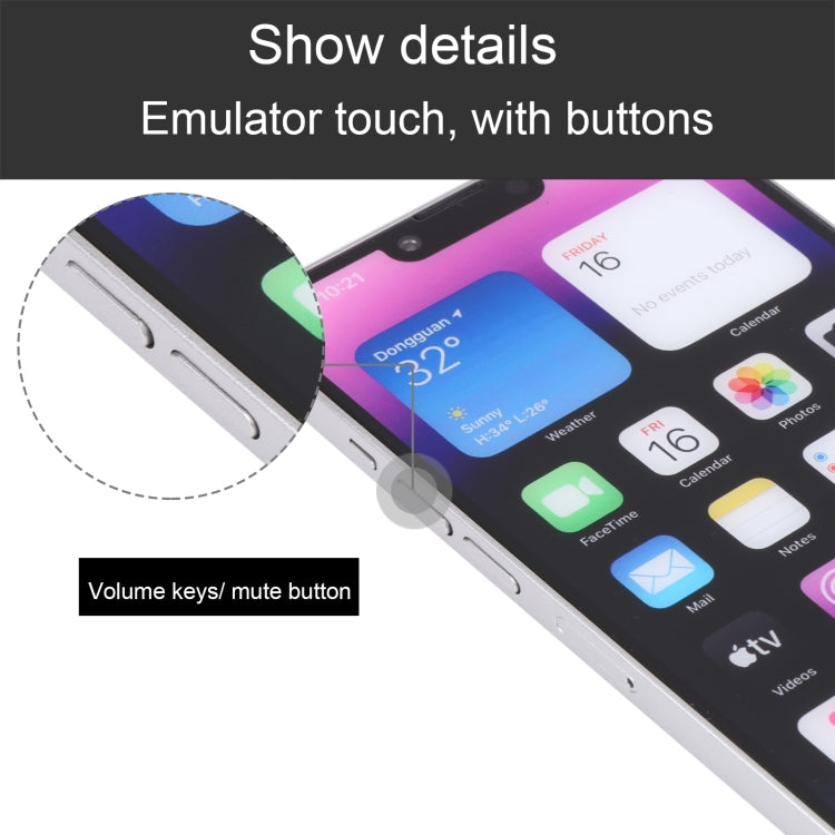 For iPhone 14 Color Screen Non-Working Fake Dummy Display Model(Starlight)