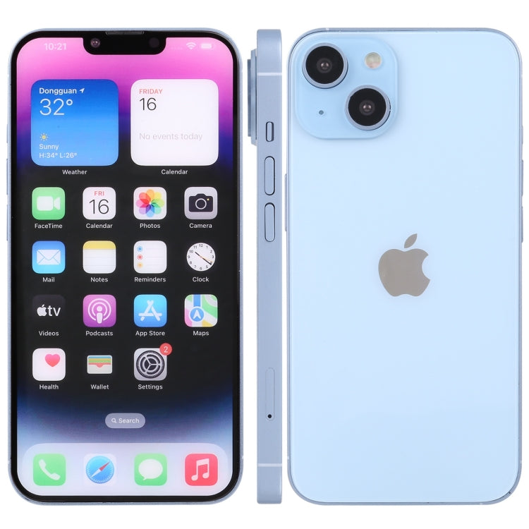 For iPhone 14 Plus Color Screen Non-Working Fake Dummy Display Model (Blue)