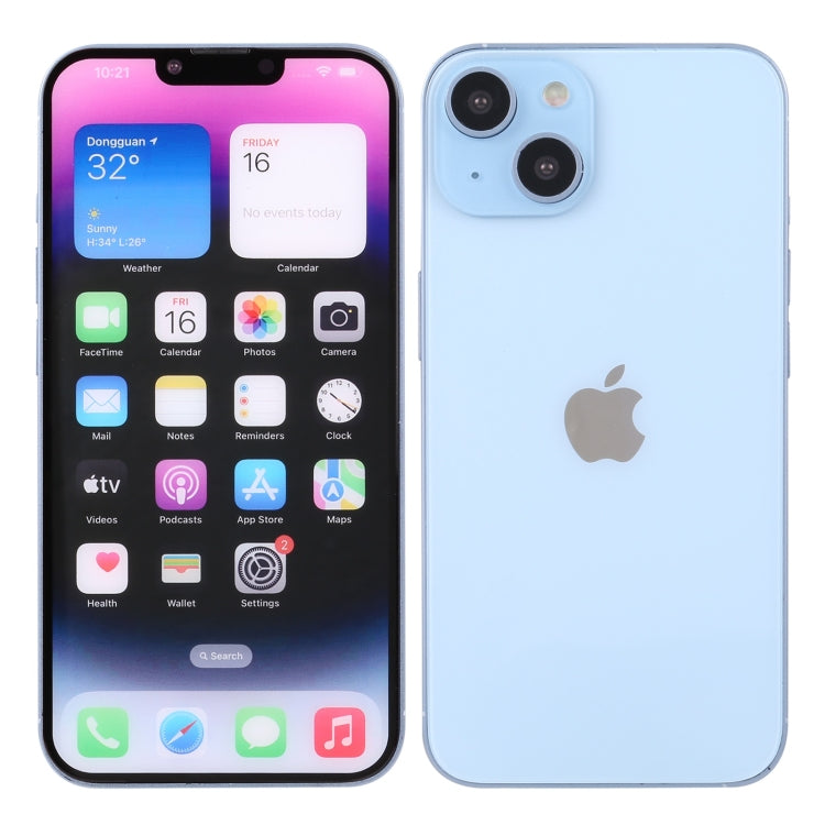 For iPhone 14 Plus Color Screen Non-Working Fake Dummy Display Model (Blue)