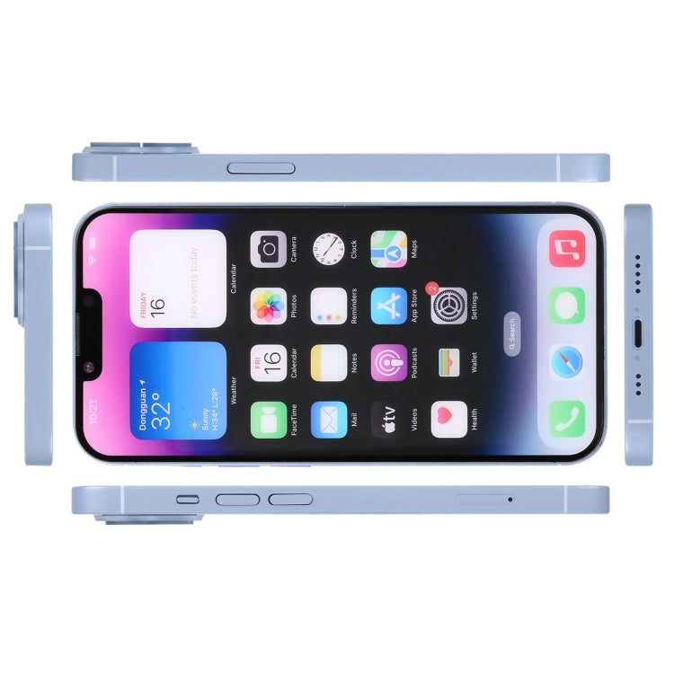 For iPhone 14 Plus Color Screen Non-Working Fake Dummy Display Model (Blue)