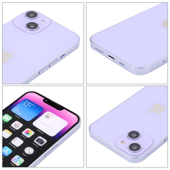 For iPhone 14 Plus Color Screen Non-Working Fake Dummy Display Model (Purple)
