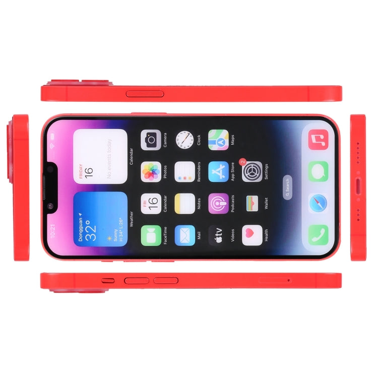 For iPhone 14 Plus Color Screen Non-Working Fake Dummy Display Model (Red)