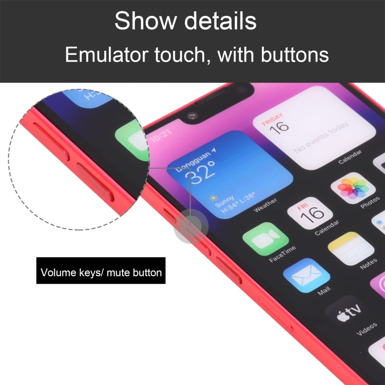 For iPhone 14 Plus Color Screen Non-Working Fake Dummy Display Model (Red)