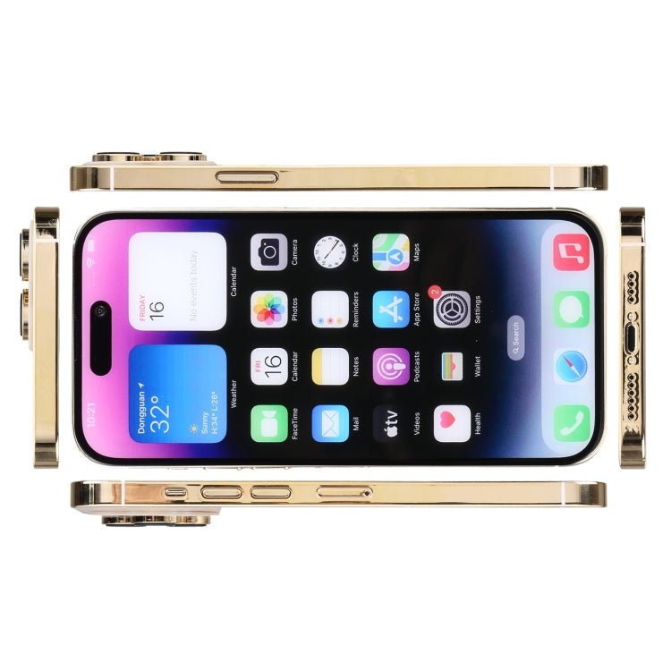 For iPhone 14 Pro Color Screen Non-Working Fake Dummy Display Model (Gold)