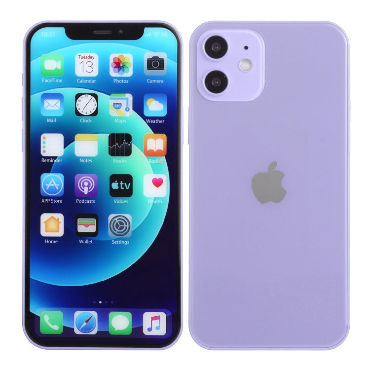 For iPhone 12 Color Screen Non-Working Fake Dummy Display Model (Purple)