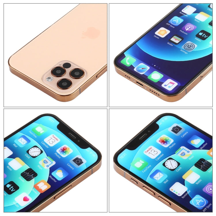 For iPhone 12 Pro Max Color Screen Non-Working Fake Dummy Display Model (Gold)