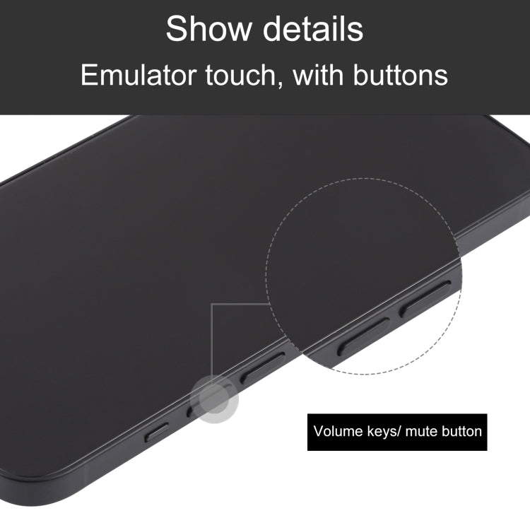 For iPhone 13 Black Screen Non-Working Fake Dummy Display Model (Midnight Black)