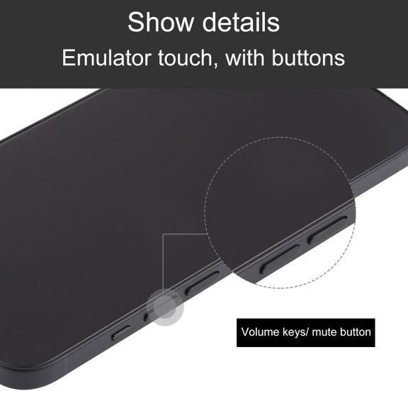 For iPhone 13 Black Screen Non-Working Fake Dummy Display Model (Midnight Black)