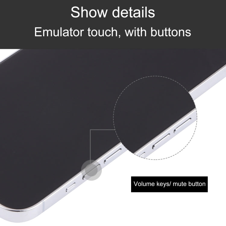 For iPhone 13 Pro Black Screen Non-Working Fake Dummy Display Model (Silver)