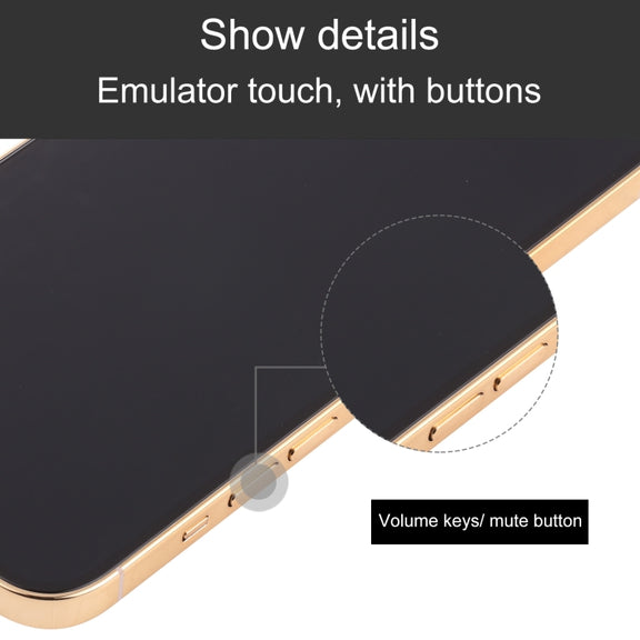 For iPhone 13 Pro Max Black Screen Non-Working Fake Dummy Display Model(Gold)