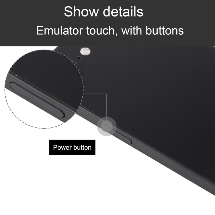 For iPhone 16e Black Screen Non-Working Fake Dummy Display Model (Black)