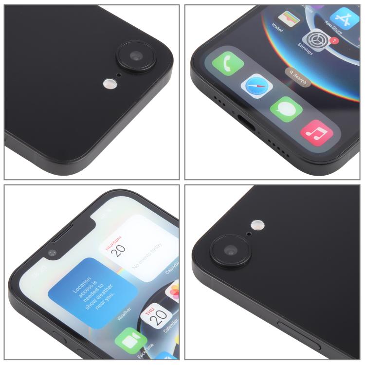 For iPhone 16e Color Screen Non-Working Fake Dummy Display Model (Black)