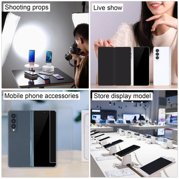 For Samsung Galaxy Z Fold4 Black Screen Non-Working Fake Dummy Display Model(Gold)