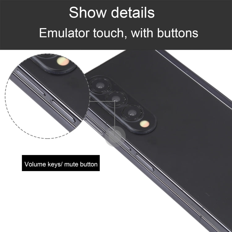 For Samsung Galaxy Z Fold4 Color Screen Non-Working Fake Dummy Display Model (Black)