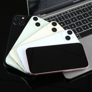 For iPhone 15 Black Screen Non-Working Fake Dummy Display Model (Yellow)