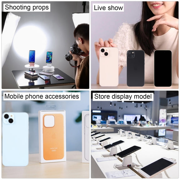 For iPhone 15 Plus Black Screen Non-Working Fake Dummy Display Model (Pink)