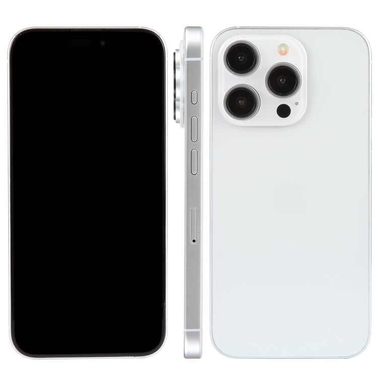 For iPhone 15 Pro Black Screen Non-Working Fake Dummy Display Model (White Titanium)