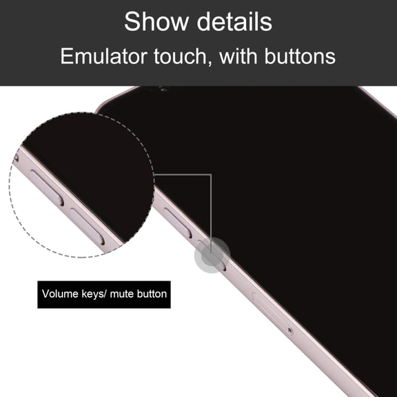 For iPhone 13 Black Screen Non-Working Fake Dummy Display Model (Pink)