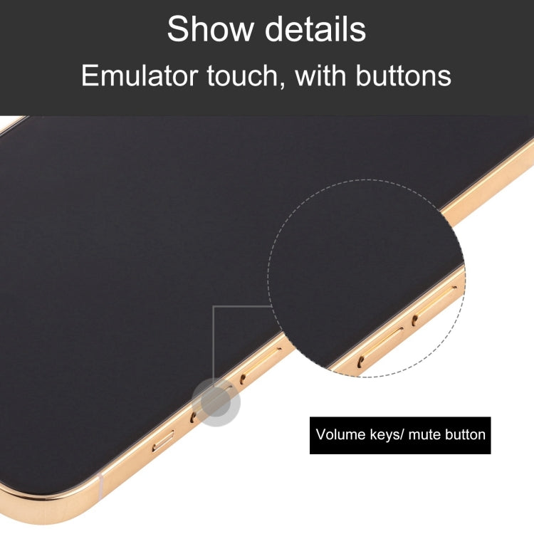 For iPhone 13 Pro Max Black Screen Non-Working Fake Dummy Display Model (Gold)