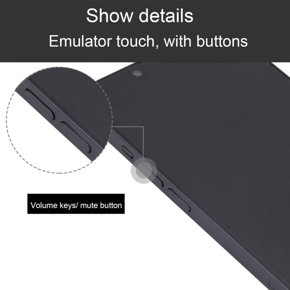 For iPhone 14 Black Screen Non-Working Fake Dummy Display Model (Black)