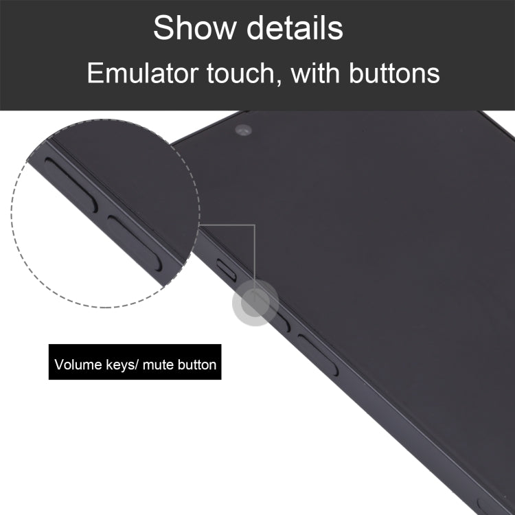 For iPhone 14 Black Screen Non-Working Fake Dummy Display Model (Black)