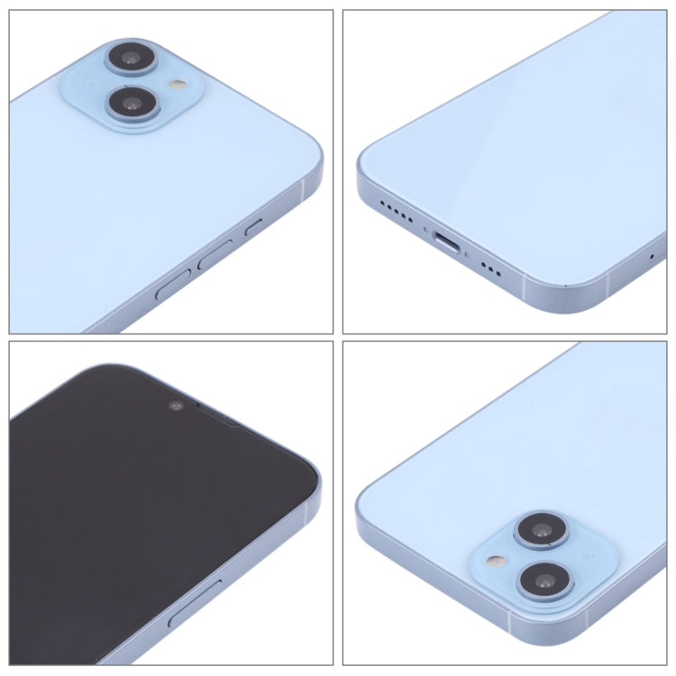 For iPhone 14 Black Screen Non-Working Fake Dummy Display Model (Blue)