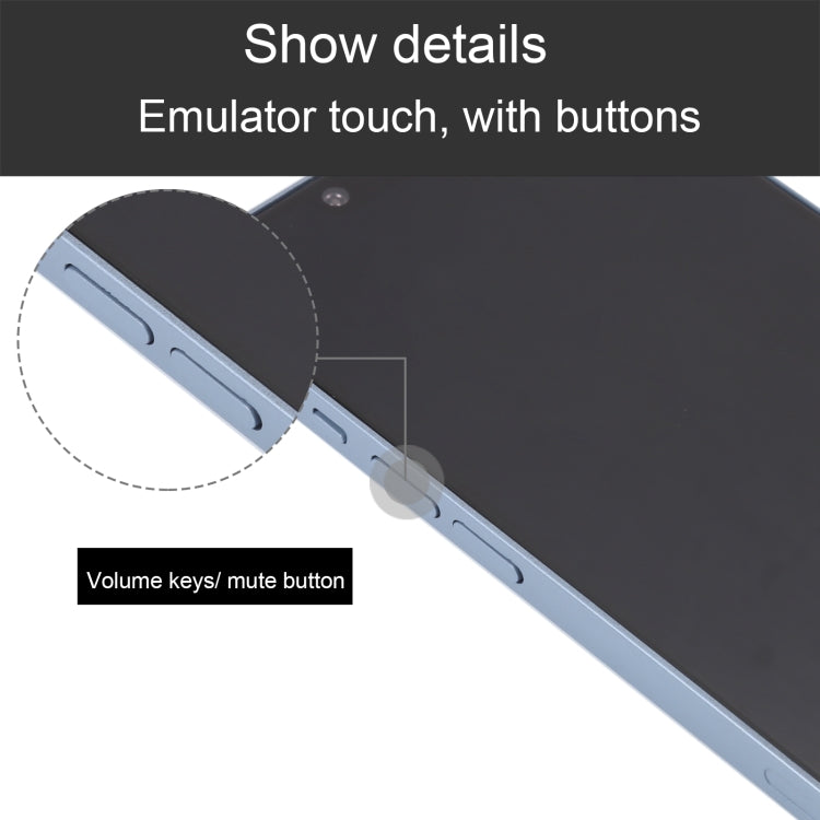 For iPhone 14 Black Screen Non-Working Fake Dummy Display Model (Blue)