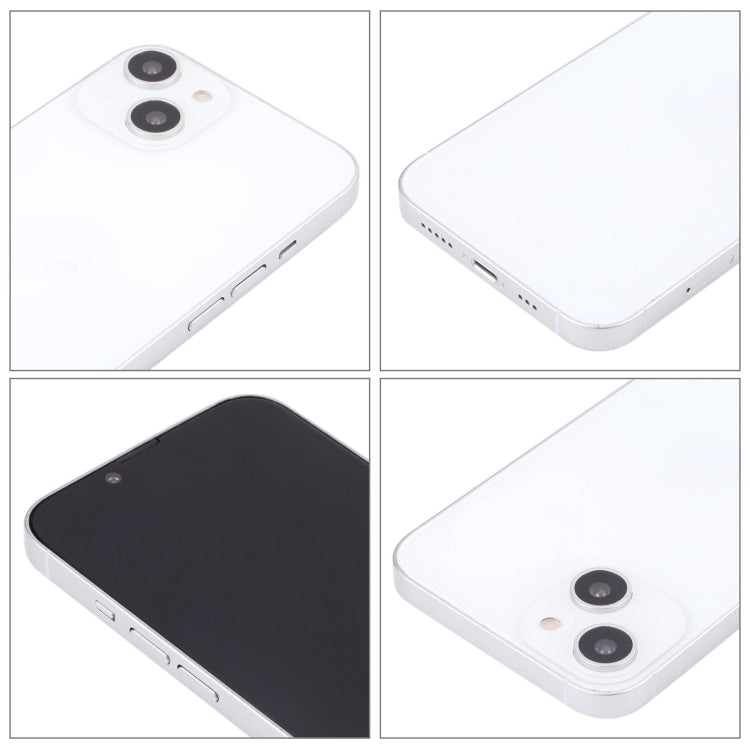 For iPhone 14 Black Screen Non-Working Fake Dummy Display Model (White)