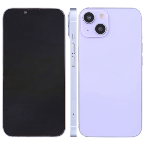 For iPhone 14 Plus Black Screen Non-Working Fake Dummy Display Model (Purple)