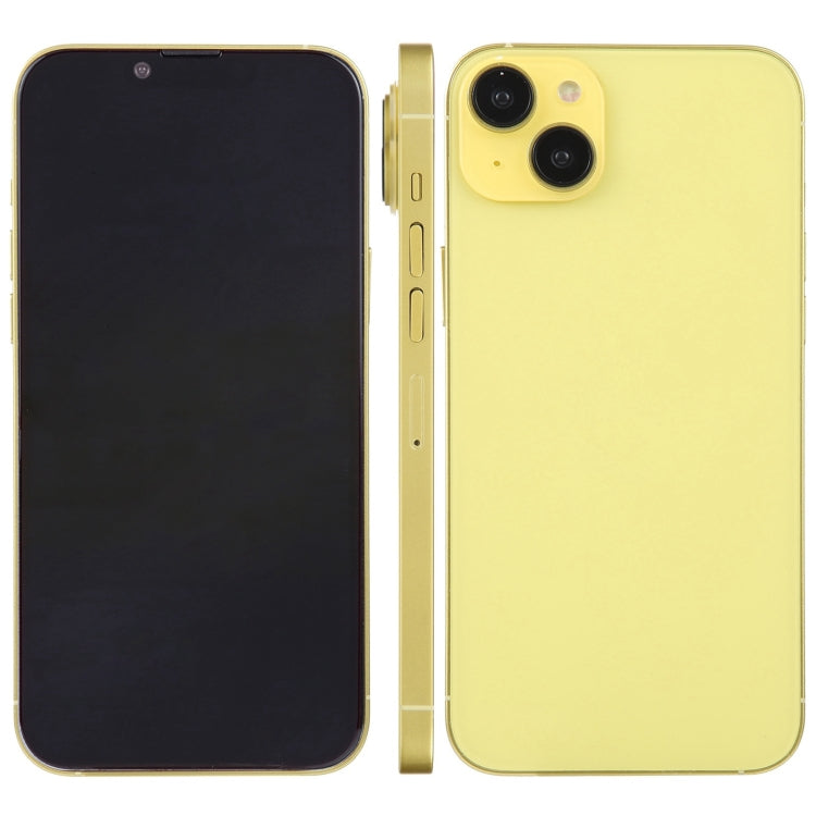 For iPhone 14 Plus Black Screen Non-Working Fake Dummy Display Model (Yellow)