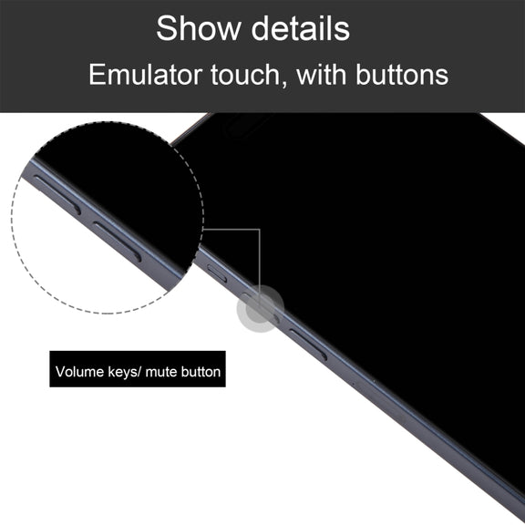For iPhone 15 Black Screen Non-Working Fake Dummy Display Model (Black)