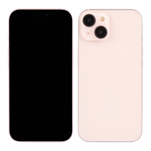 For iPhone 15 Black Screen Non-Working Fake Dummy Display Model (Pink)