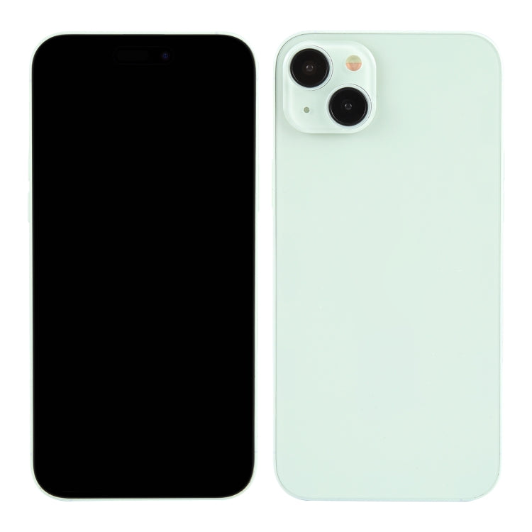 For iPhone 15 Black Screen Non-Working Fake Dummy Display Model (Green)