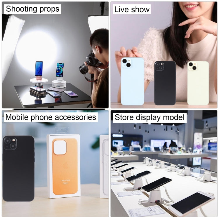 For iPhone 15 Black Screen Non-Working Fake Dummy Display Model (Pink)