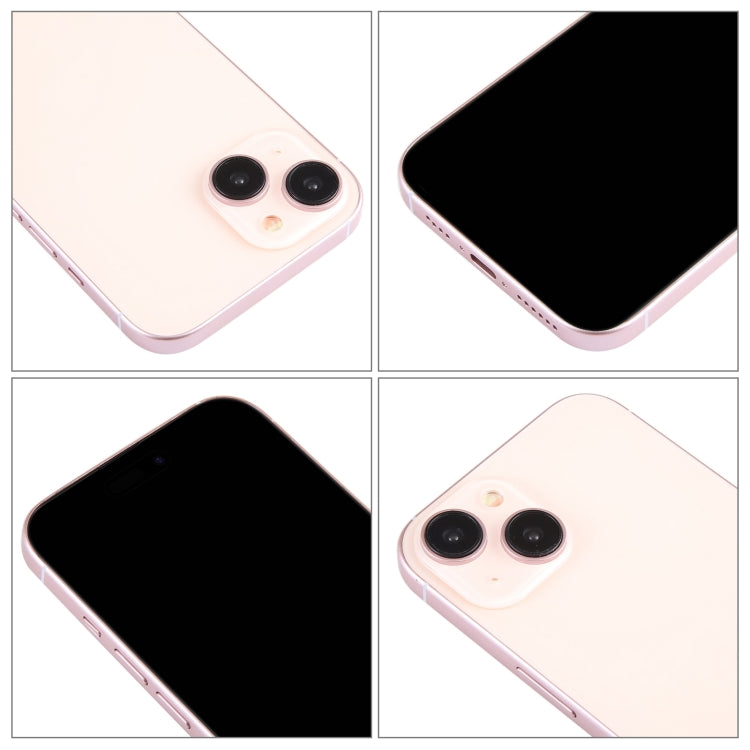 For iPhone 15 Plus Black Screen Non-Working Fake Dummy Display Model (Pink)