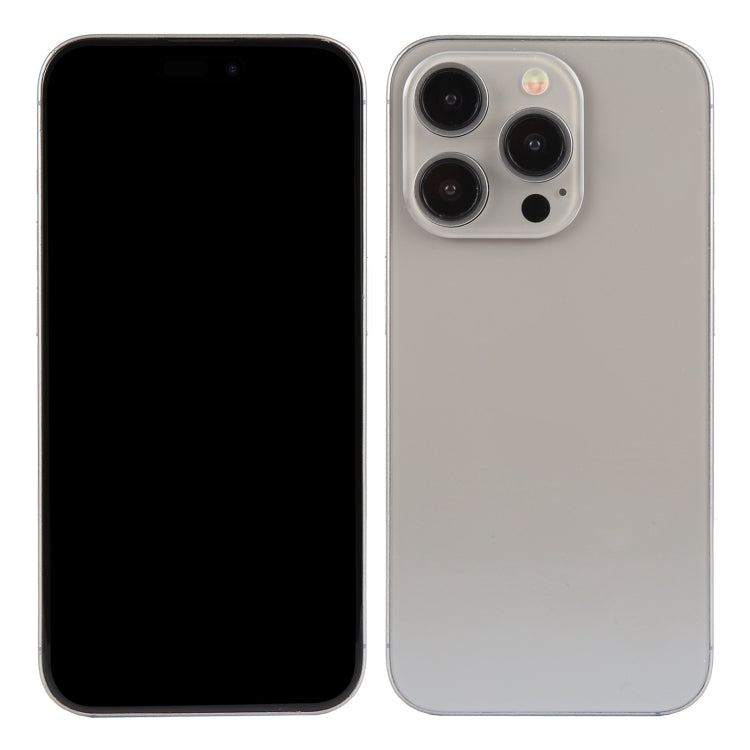 For iPhone 15 Pro Black Screen Non-Working Fake Dummy Display Model (Natural Titanium)